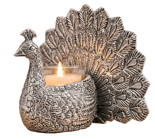 Veena Creations Featured Peacock Tealight