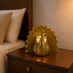 Peacock Candle Holder Gold Finish - Image 4