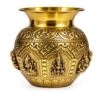 Divine Ashtalaxmi Brass Kalash - Image 9