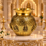 Divine Ashtalaxmi Brass Kalash - Image 5