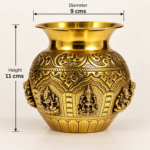 Divine Ashtalaxmi Brass Kalash - Image 3